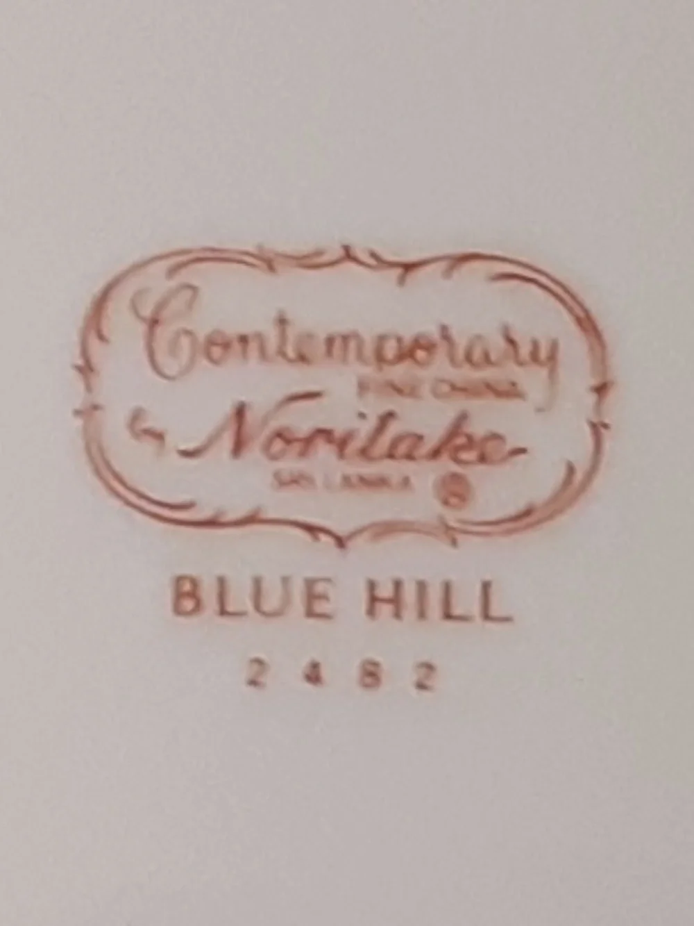 Noritake Contemporary Blue Hill #2482 Vintage China Oval Vegetable Serving Bowl